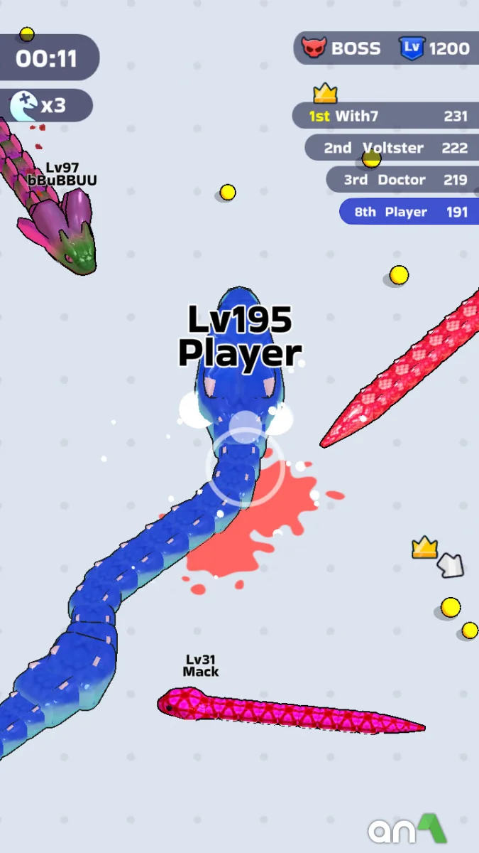 Snake Clash screenshot 3