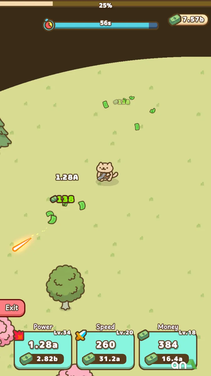 Idle Cat Gunner screenshot 2
