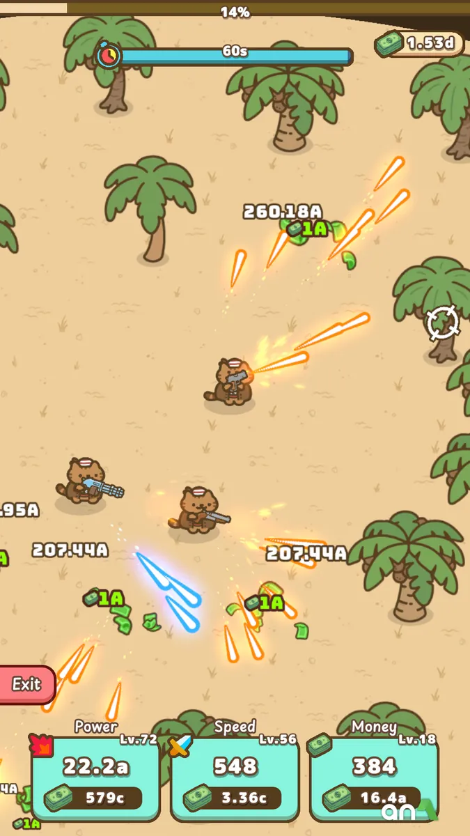 Idle Cat Gunner screenshot 3