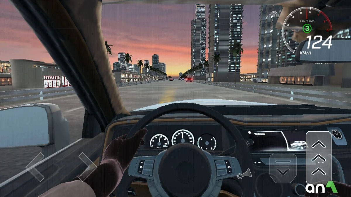 Captura de pantalla 3 de la jugabilidad de Traffic Racer Pro