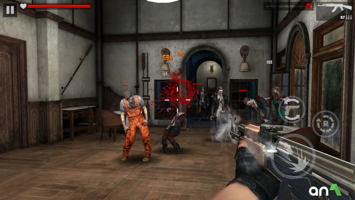 Zombie Fire 3D 게임플레이 스크린샷 4