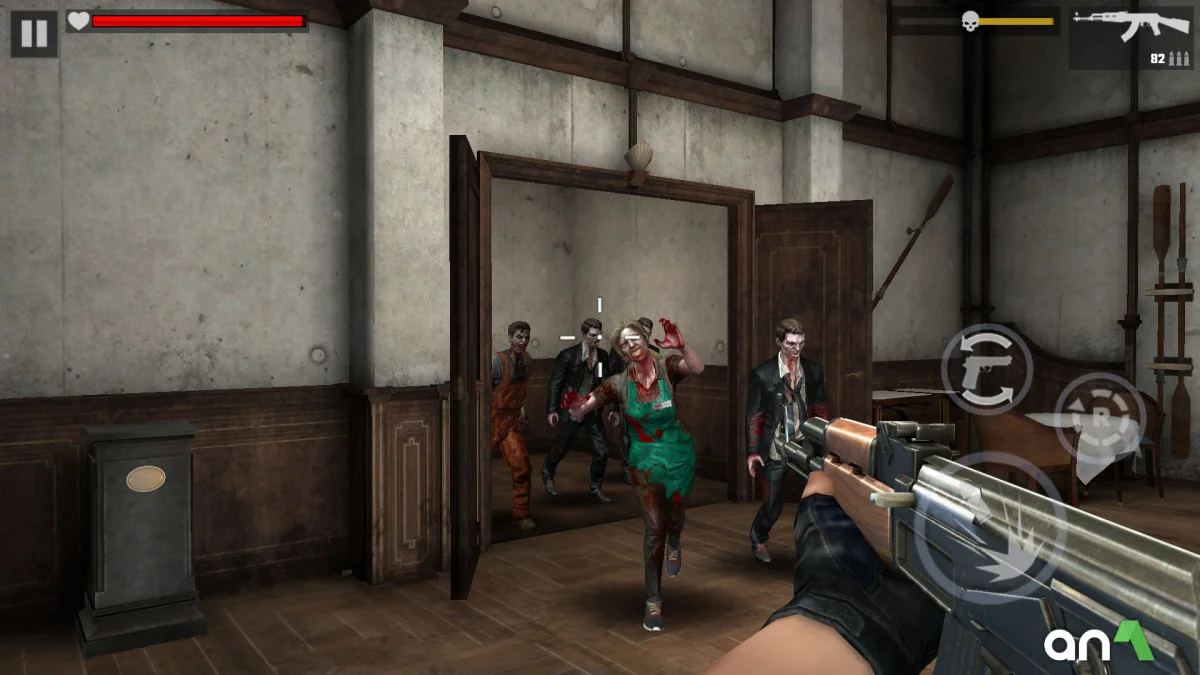 Zombie Fire 3D 게임플레이 스크린샷 1