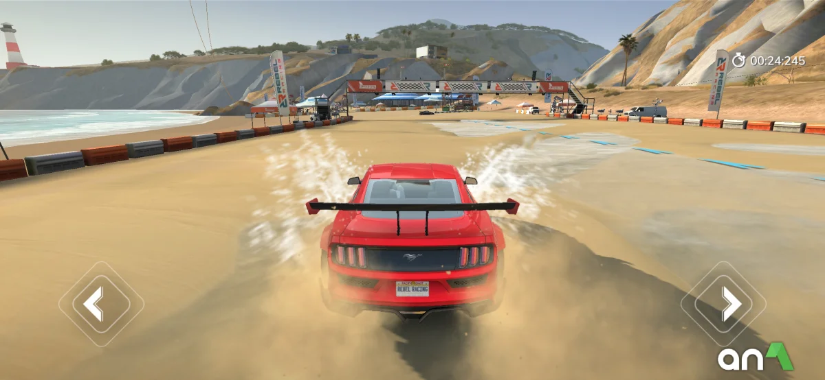 Captura de pantalla del juego Rebel Racing 2