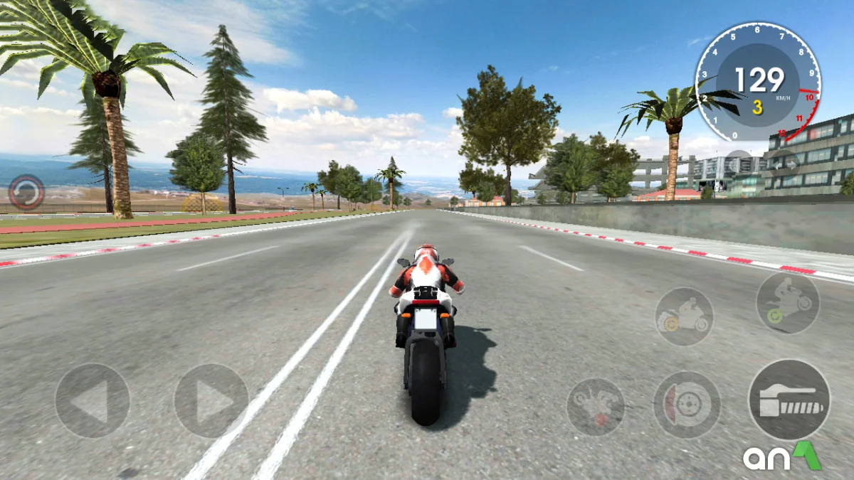 Captura de pantalla del gameplay de Xtreme Motorbikes 5