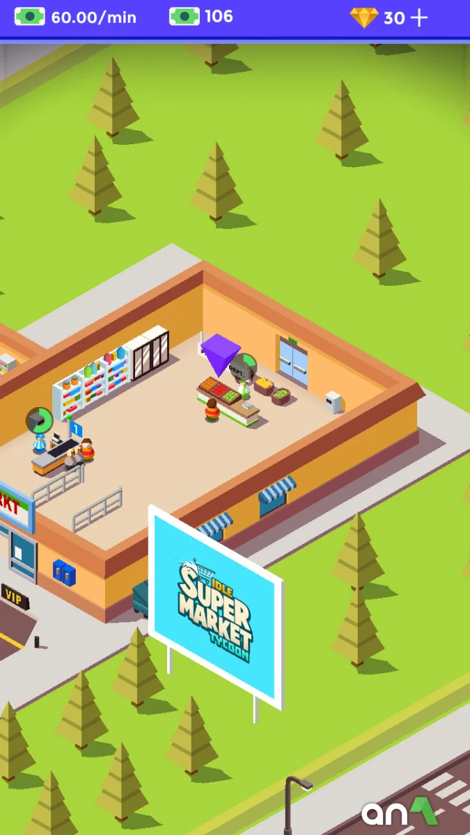 Idle Supermarket Tycoon Screenshot 2