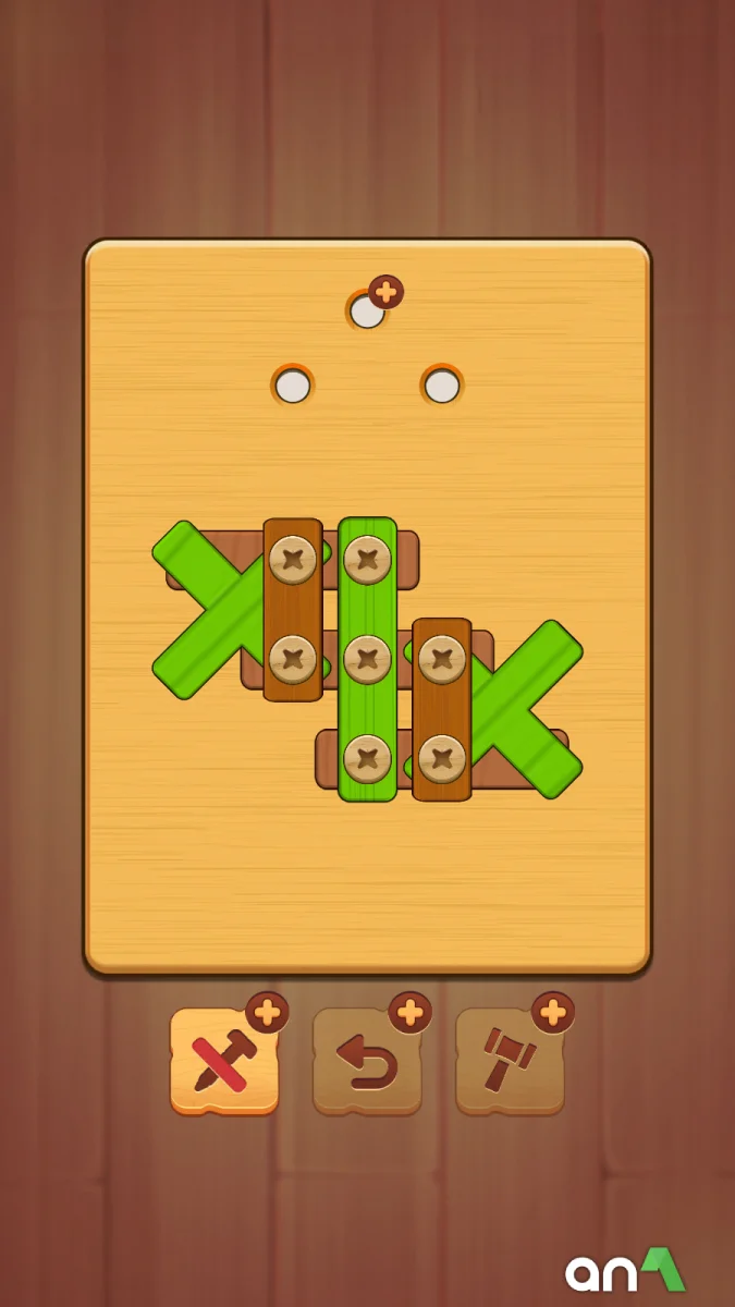 Wood Nuts & Bolts Puzzle screenshot 2