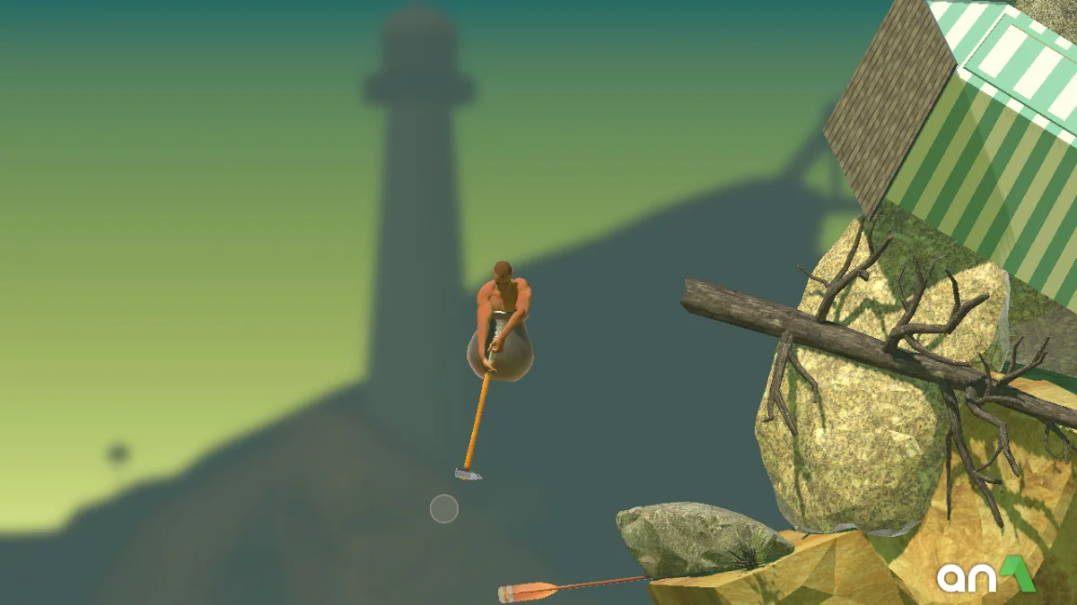 Getting Over It with Bennett Foddy gameplay screenshot 2