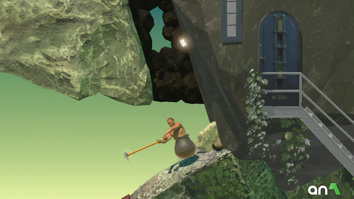 Getting Over It with Bennett Foddy gameplay screenshot 3