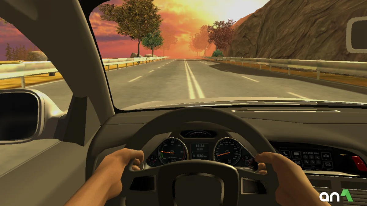 Racing in Car 2 gameplay screenshot 1
