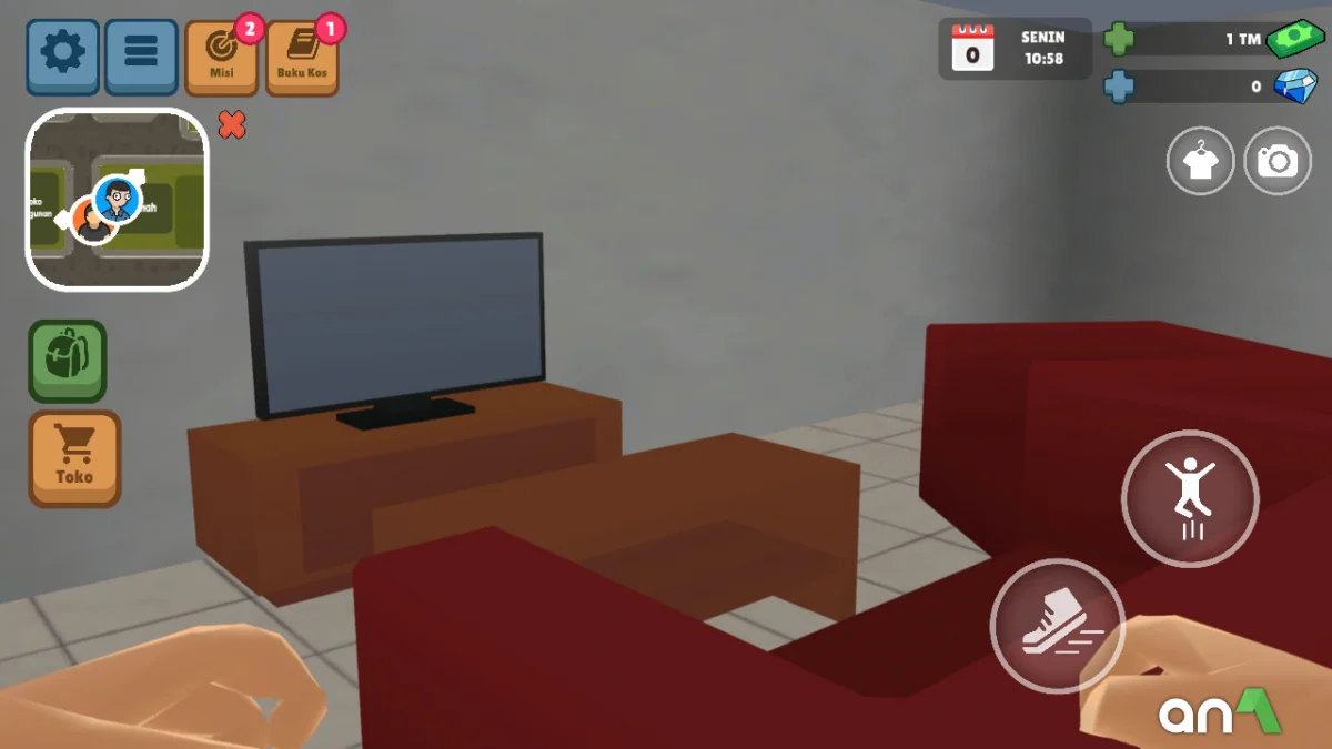 Aku Si Juragan Kosan gameplay screenshot 3