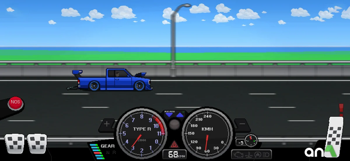 Pixel Car Racer – Gameplay-Screenshot 1