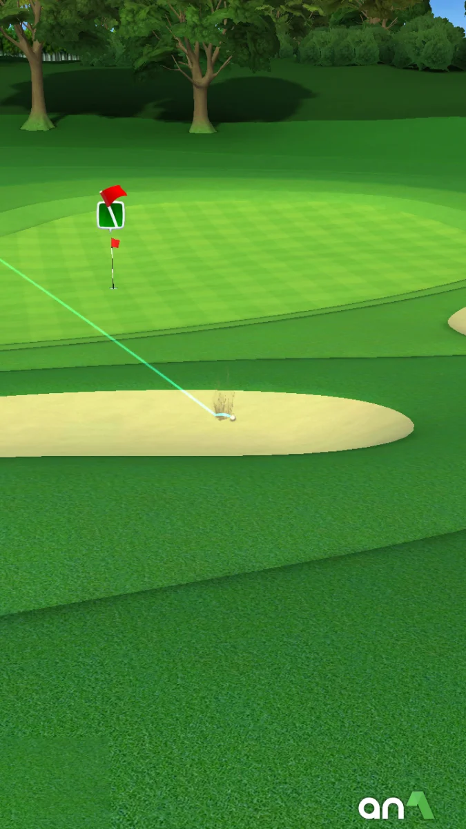 Screenshot dalam game Golf Clash 3